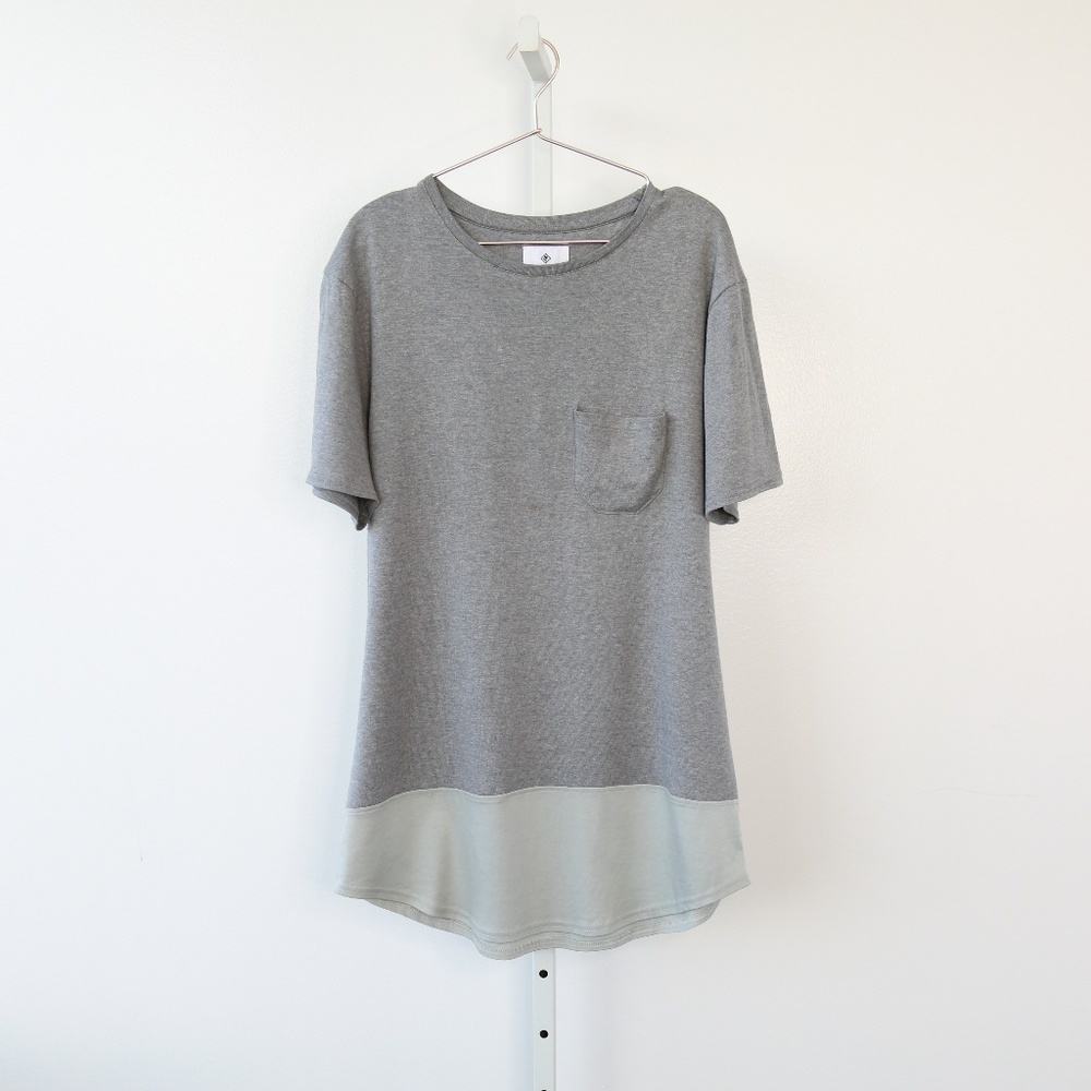 Matiere Two-Tone Crew Neck Tee